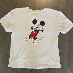 ZARA DISNEY Woman’s White Mickey Mouse Tee T-Shirt